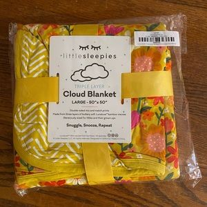 Little Sleepies Sunny Garden Large Cloud Blanket